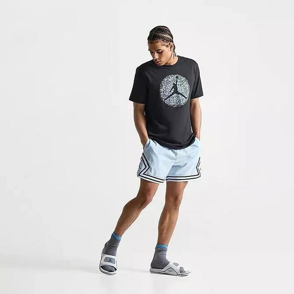 Men Nike Air Jordan Jumpman DRI-FIT Diamond Shorts Sz 2XL Blue Black FQ2989 441 - Picture 2 of 6